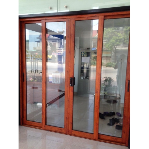 Cửa nhựa lõi thép vân gỗ 06